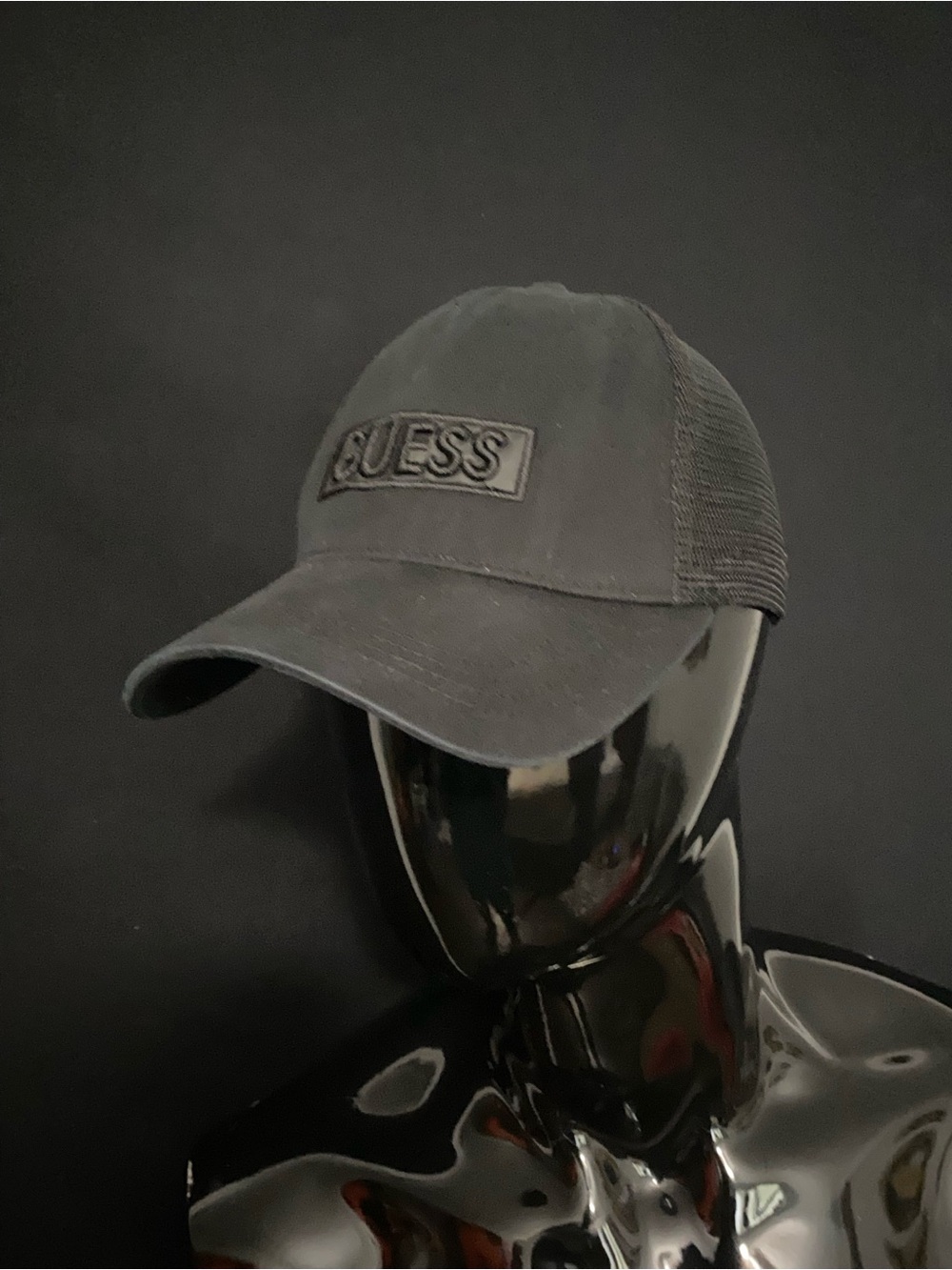 Guess Black Mesh Baseball Hat
